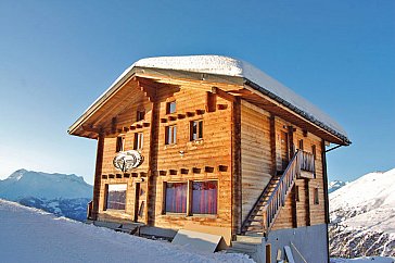 Ferienhaus in Blatten-Belalp - Das Haus im Winter