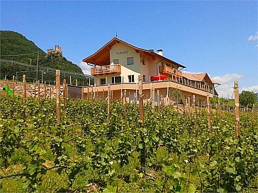 Ferienwohnung in Eppan-Missian - Das Haus liegt inmitten von Weinbergen