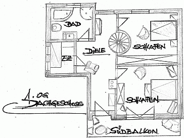 Ferienhaus Grundrissplan 2