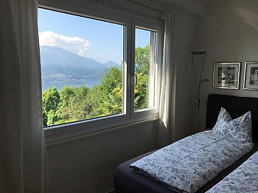 Ferienwohnung in Contra - Schlafzimmer mit Aussicht