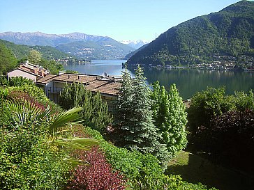 Ferienwohnung in Cuasso al Monte - Sicht gegen Golf von Agno und Alpen