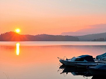 Ferienwohnung in Egg am Faaker See - Ferienwohnungen Mistelbauer DIREKT am See Abend