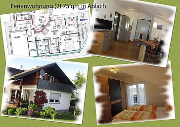 Ferienwohnung in Ablach - Wohnung (2) 75 qm