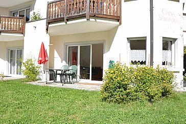 Ferienwohnung in Sils-Maria - Garten und Terrasse