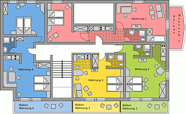 Ferienwohnung Grundrissplan 1