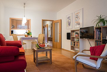 Ferienwohnung in Dresden - Das Wohnzimmer dieser Stadt-FEWO