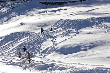 Ferienwohnung in Saas-Grund - Winter vor dem Haus