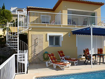 Ferienhaus in Sanet y Negrals - Zugang zum Pool von Wohnung Isabella