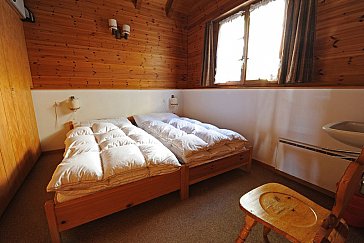 Ferienhaus in Blatten-Belalp - Schlafzimmer Zwischengeschoss