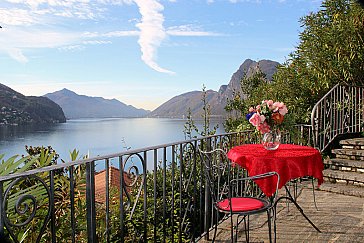 Ferienhaus in Lugano - Terrasse vor Schlafzimmer 4