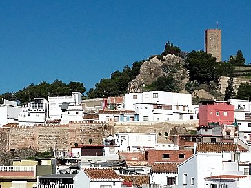 Ferienhaus in Vélez-Málaga - Blick auf die Altstadt mit Casa Medina