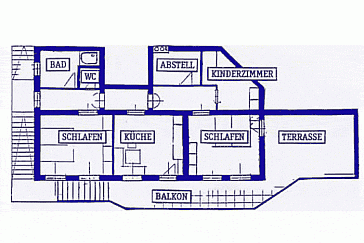 Ferienwohnung Grundrissplan 1