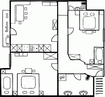 Ferienwohnung Grundrissplan 2