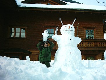 Ferienwohnung in Balderschwang - Winter vorm Haus