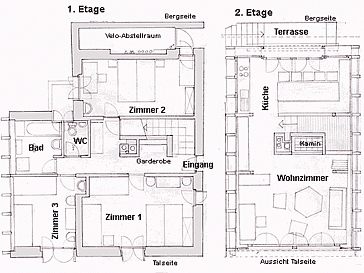 Ferienhaus Grundrissplan 1