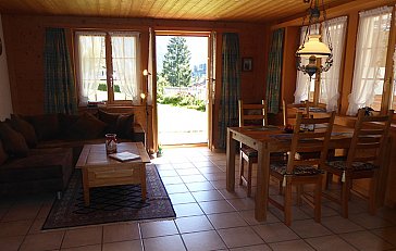 Ferienwohnung in Lauterbrunnen - Wohnzimmer