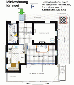 Ferienwohnung Grundrissplan 1