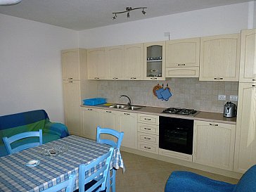 Ferienwohnung in La Caletta - Wohnküche