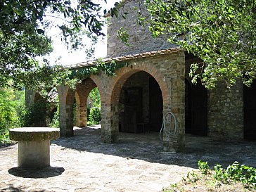 Ferienhaus in Prata di Suvereto - Portikus von Osten