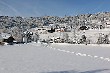 Ferienwohnung in Ofterschwang - Aussicht Winter