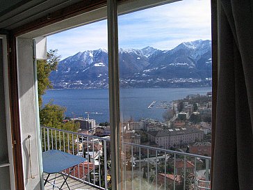 Ferienwohnung in Locarno-Muralto - Aussicht über Lago Maggiore