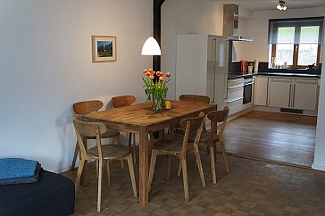 Ferienwohnung in Bad Hindelang - Wohn/Essraum mit grosser Küche
