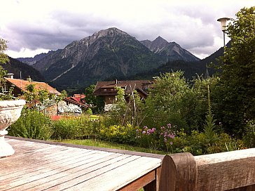 Ferienwohnung in Bad Hindelang - Aussicht vom Sitzplatz