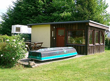 Ferienwohnung in Born am Darss - Saunahäuschen mit Dusche, Vorraum, Wasserblick