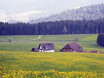 Ferienhaus in Breitnau - Blick vom Unteren Schanzenhäusle auf unseren Hof