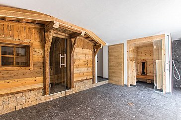 Ferienhaus in Fusch - Blick in die Sauna