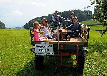 Ferienwohnung in Tettnang - Traktorfahrt