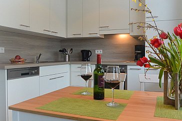 Ferienwohnung in Tettnang - Moderne komplett ausgestattete Küche