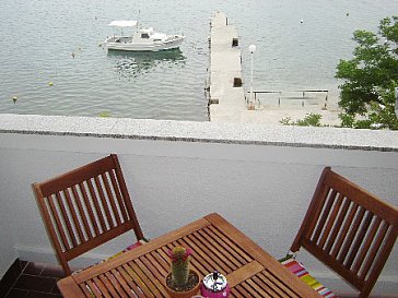 Ferienwohnung in Rab - Ausblick von der Terrasse