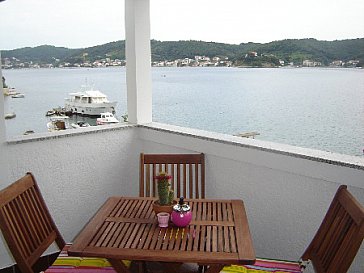 Ferienwohnung in Rab - Ausblick aufs Meer