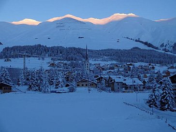 Ferienwohnung in Zuoz - Aussicht nach Nordwest