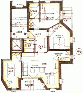 Ferienwohnung Grundrissplan 1