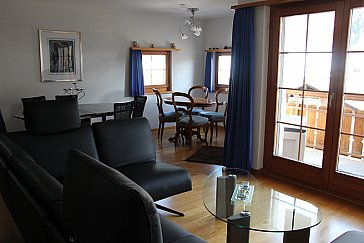 Ferienwohnung in Zuoz - Wohnzimmer