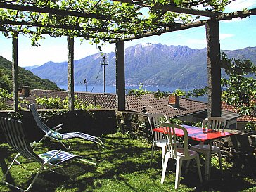 Ferienhaus in Vairano - Gartensitzplatz