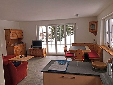 Ferienhaus in Klosters - Grosser Wohnraum