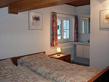 Ferienhaus in Klosters - Blick in die Schlafzimmer