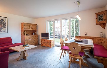 Ferienhaus in Klosters - Grosser Wohnraum