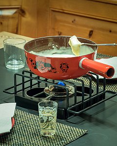 Ferienhaus in Klosters - Käsefondue