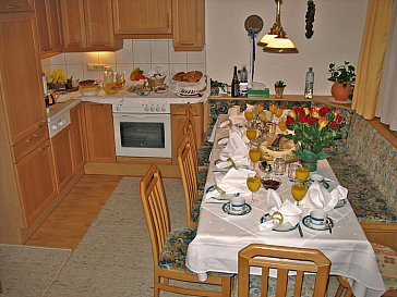Ferienwohnung in Partenen - Gemütliche Wohnküche