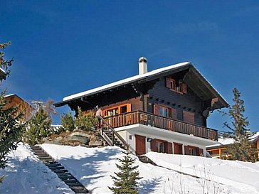 Ferienhaus in Hérémence-Les Masses - Das Chalet im Winter