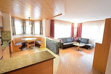 Ferienwohnung in Saas-Fee - Wohnbereich 3-Zimmerwohnung