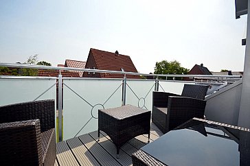 Ferienwohnung in Norden - Auf dem Balkon