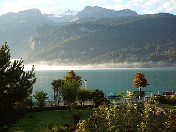 Ferienwohnung in Brienz - Morgennebel im Herbst