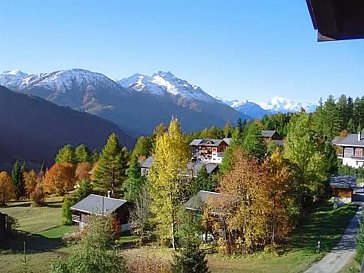 Ferienwohnung in Bellwald - Panoramasicht