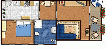 Ferienwohnung Grundrissplan 1