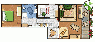 Ferienwohnung Grundrissplan 1